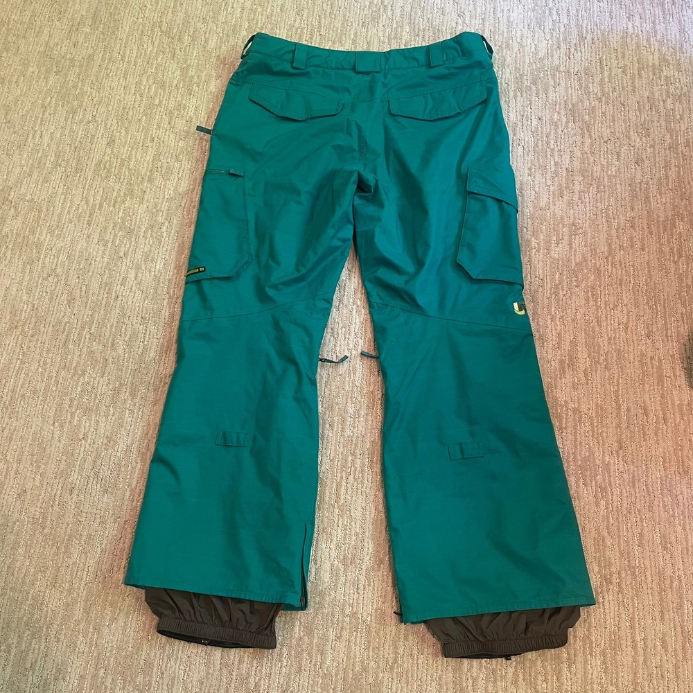 Burton Cargo Snow Vented Pants Teal DryRide XXL Mens Snowboard Ski Pockets